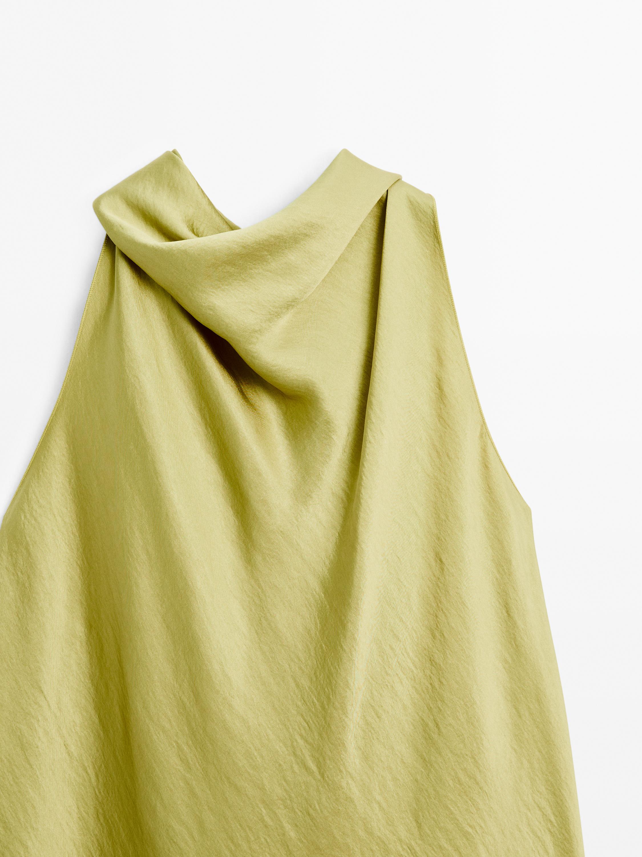 Top fluide satiné avec nœud - STUDIO